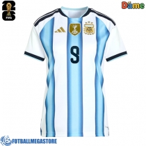 Fotballdrakt Dame Argentina Julian Alvarez #9 Hjemmedrakt VM 2026 Kortermet